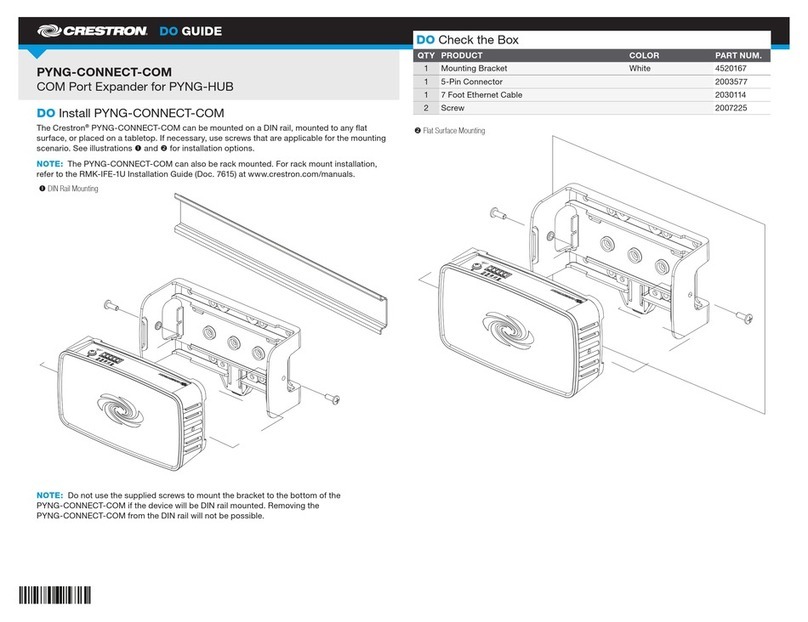 Crestron PYNG-CONNECT-COM Do guide
