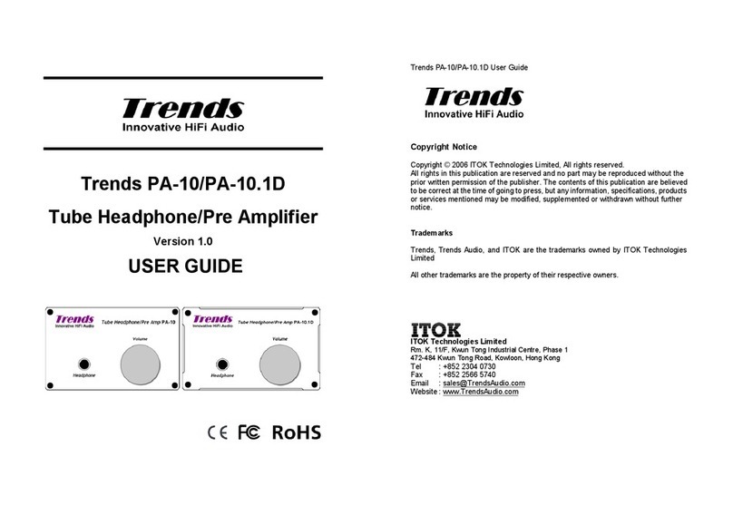 Trends Audio PA-10 User manual