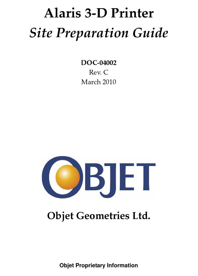 Objet Alaris Preparation and installation guide