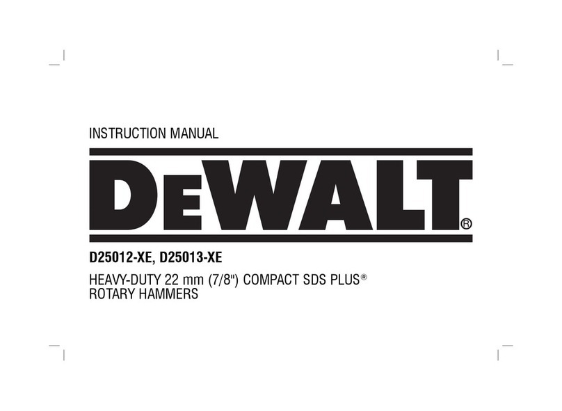 DeWalt D25012-XE User manual DeWalt D25012-XE User manual