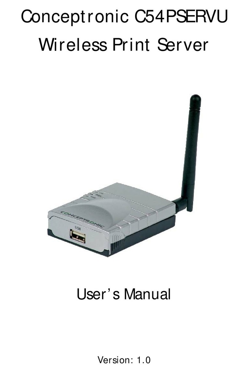 Conceptronic C54PSERVU user manual