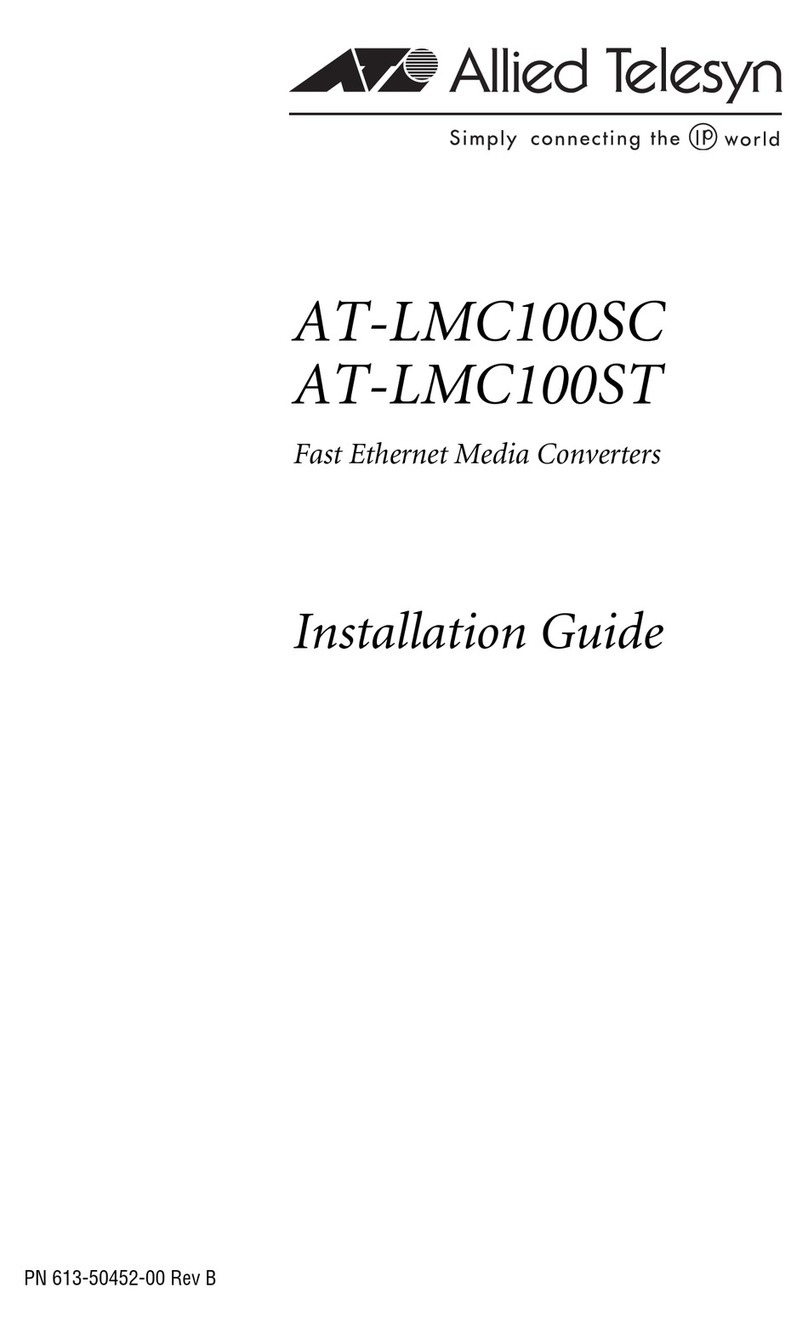 Allied Telesis AT-LMC100SC User manual Allied Telesis AT-LMC100SC User manual