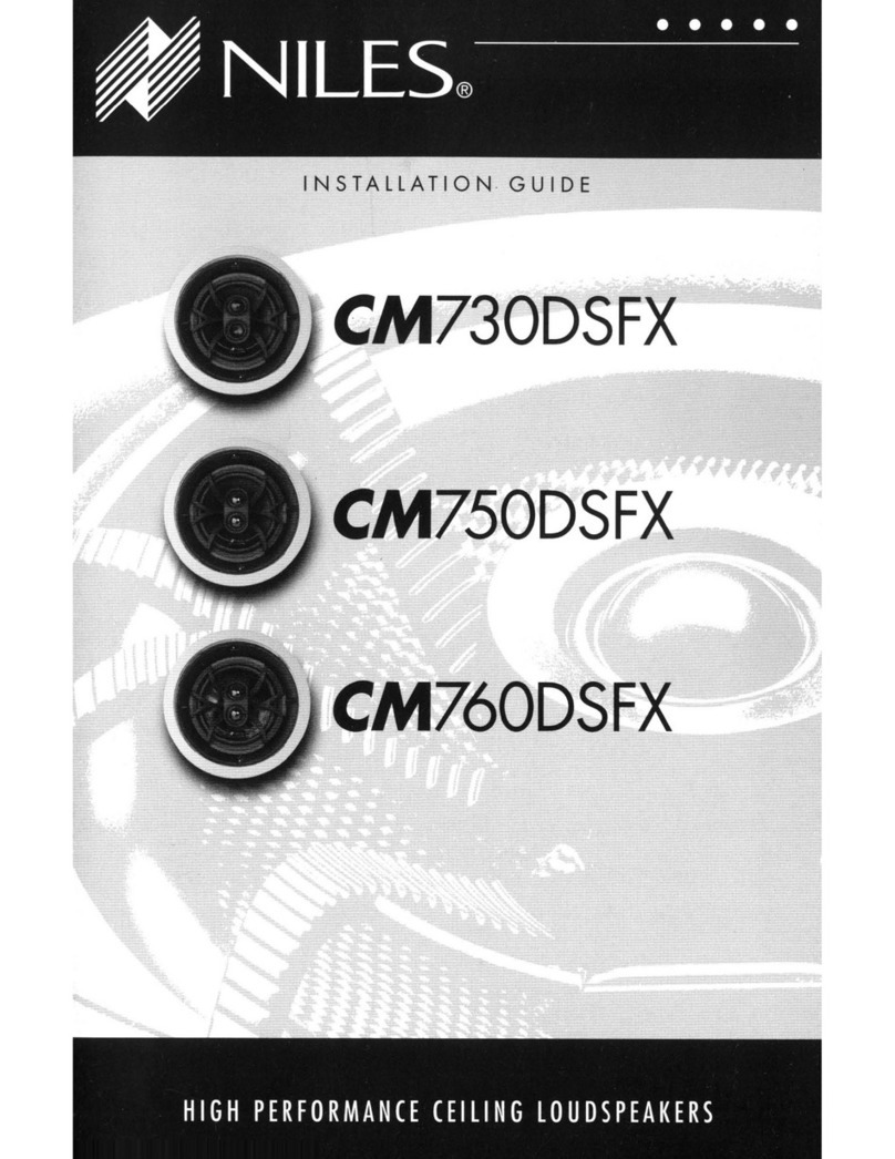 Niles CM730DSFX installation guide