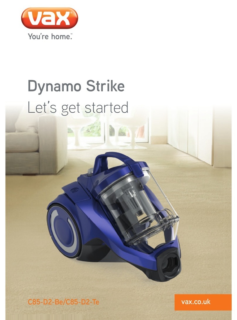 Vax Dynamo Strike C85-D2-Be User manual