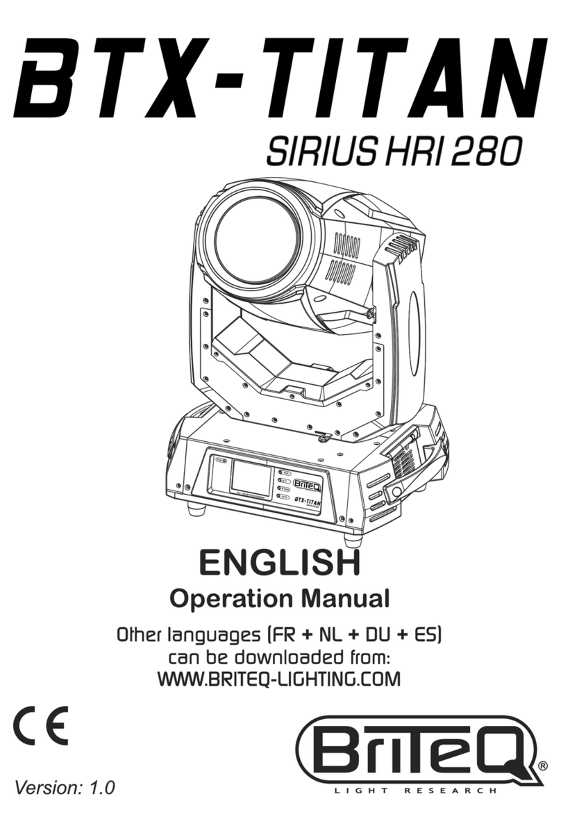 Briteq BTX Titan Operation manual