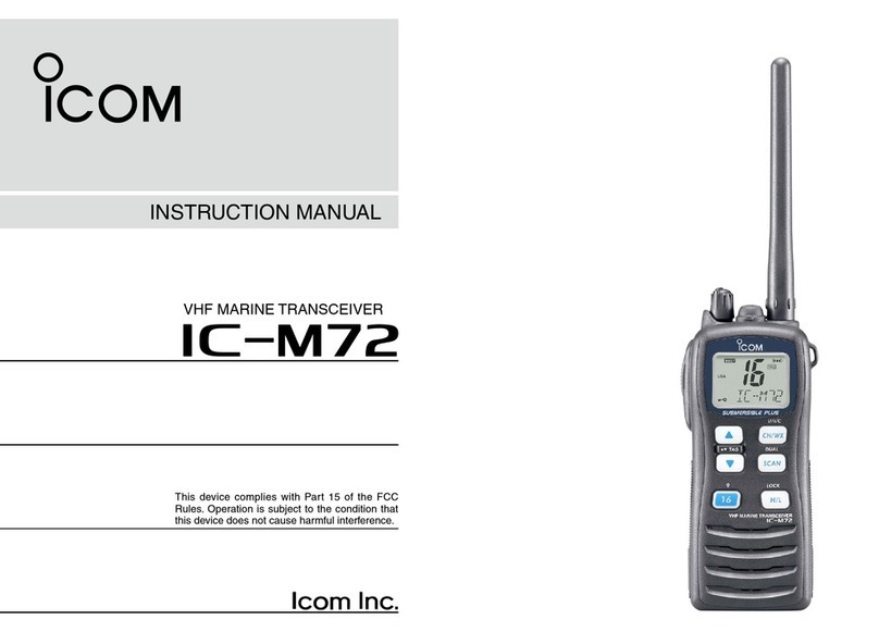 Icom IC-M72 User manual