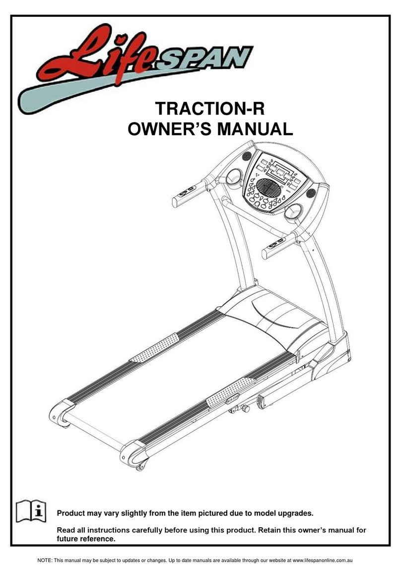 Life Span TRACTION-R owner's manual