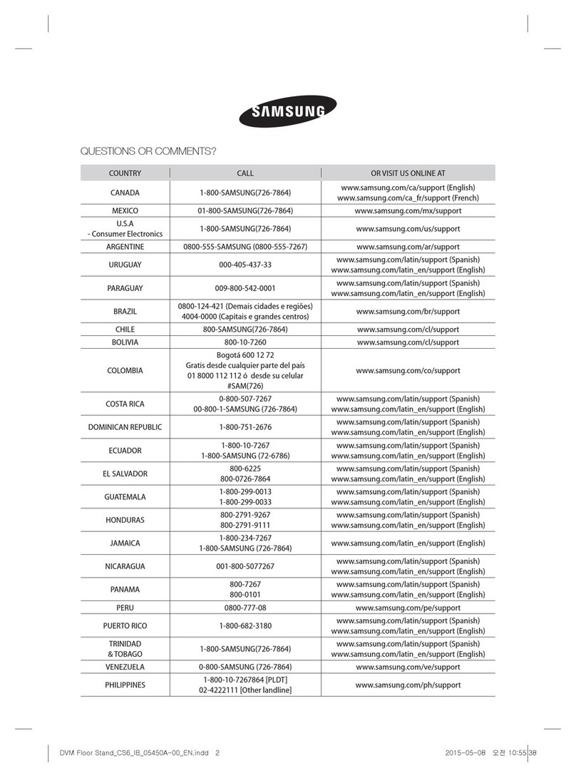 Samsung AM***JNFDCH series User manual