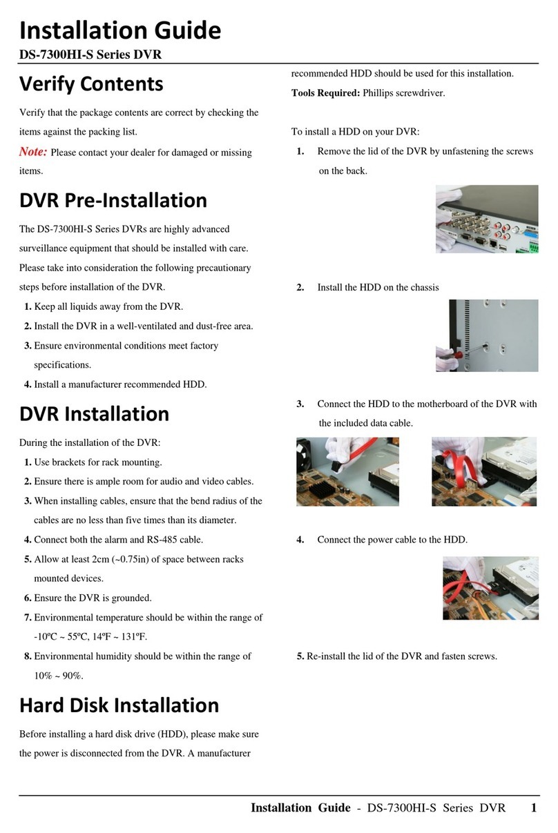 HIK VISION DS-7300HI-S Series User manual
