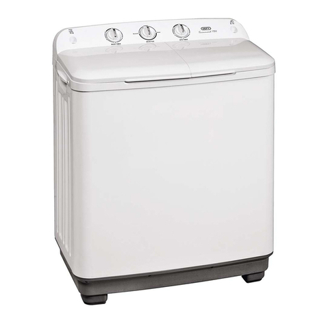 Defy Twinmaid 750 DTT166 User manual Defy Twinmaid 750 DTT166 User manual