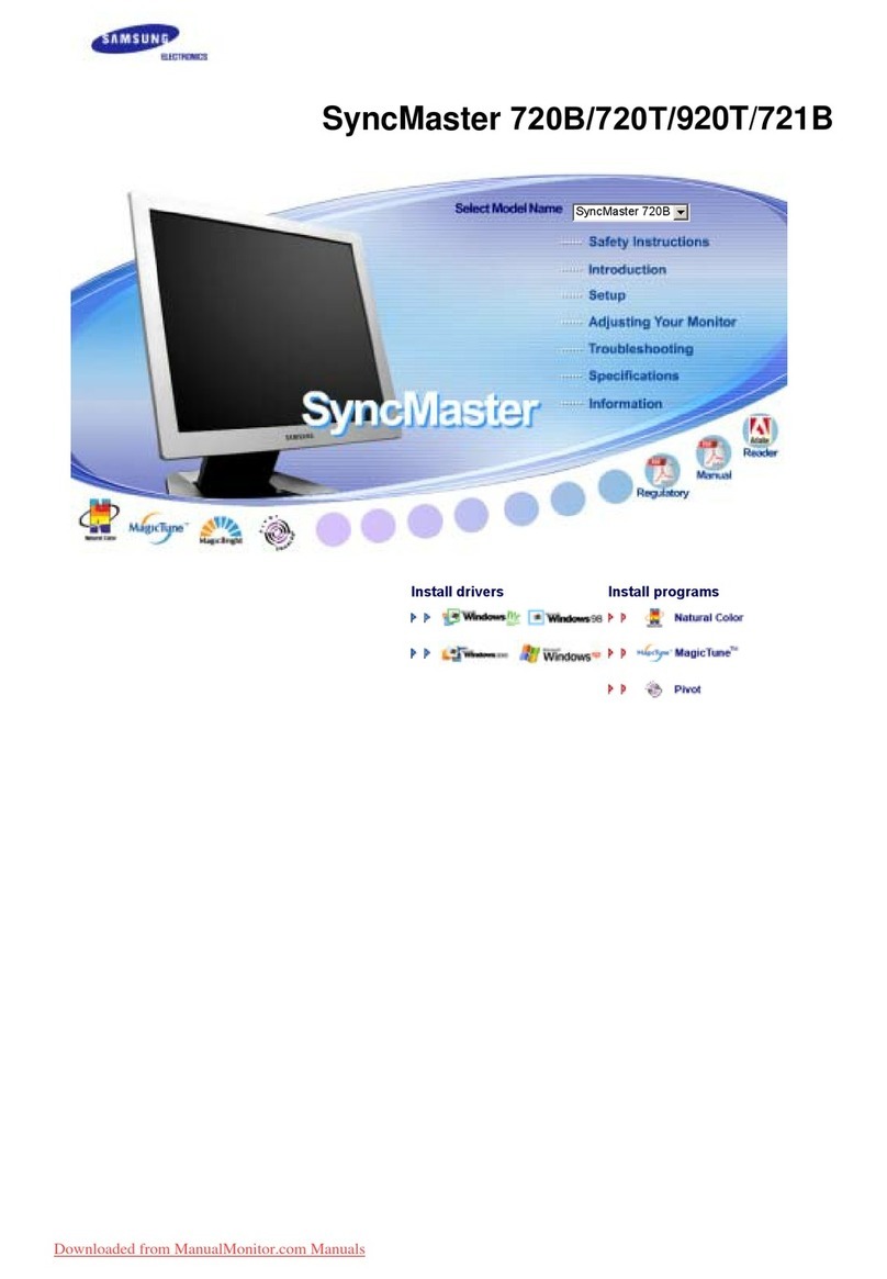 Samsung SyncMaster 720T User manual