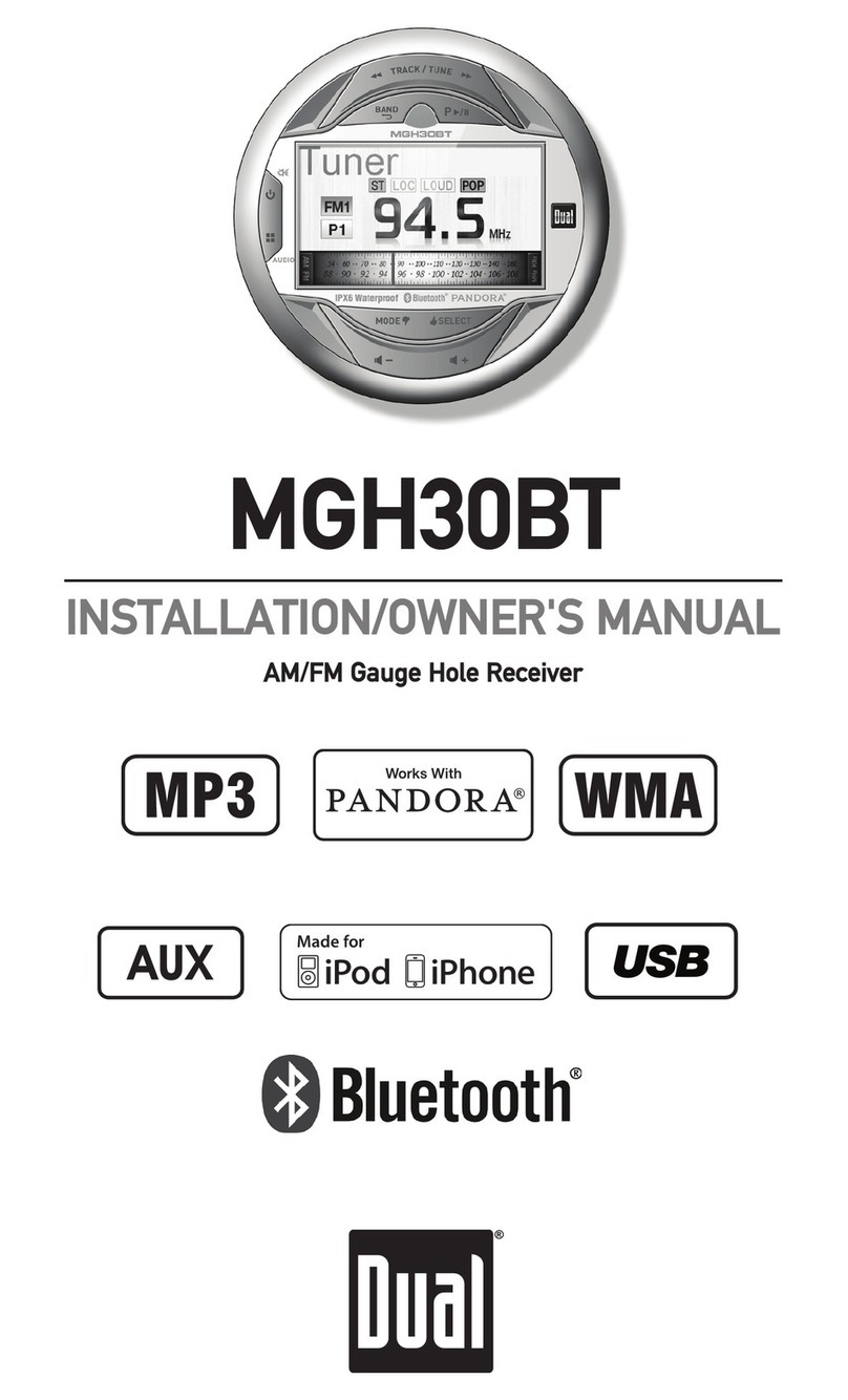 Dual MGH30BT Installation & owner's manual