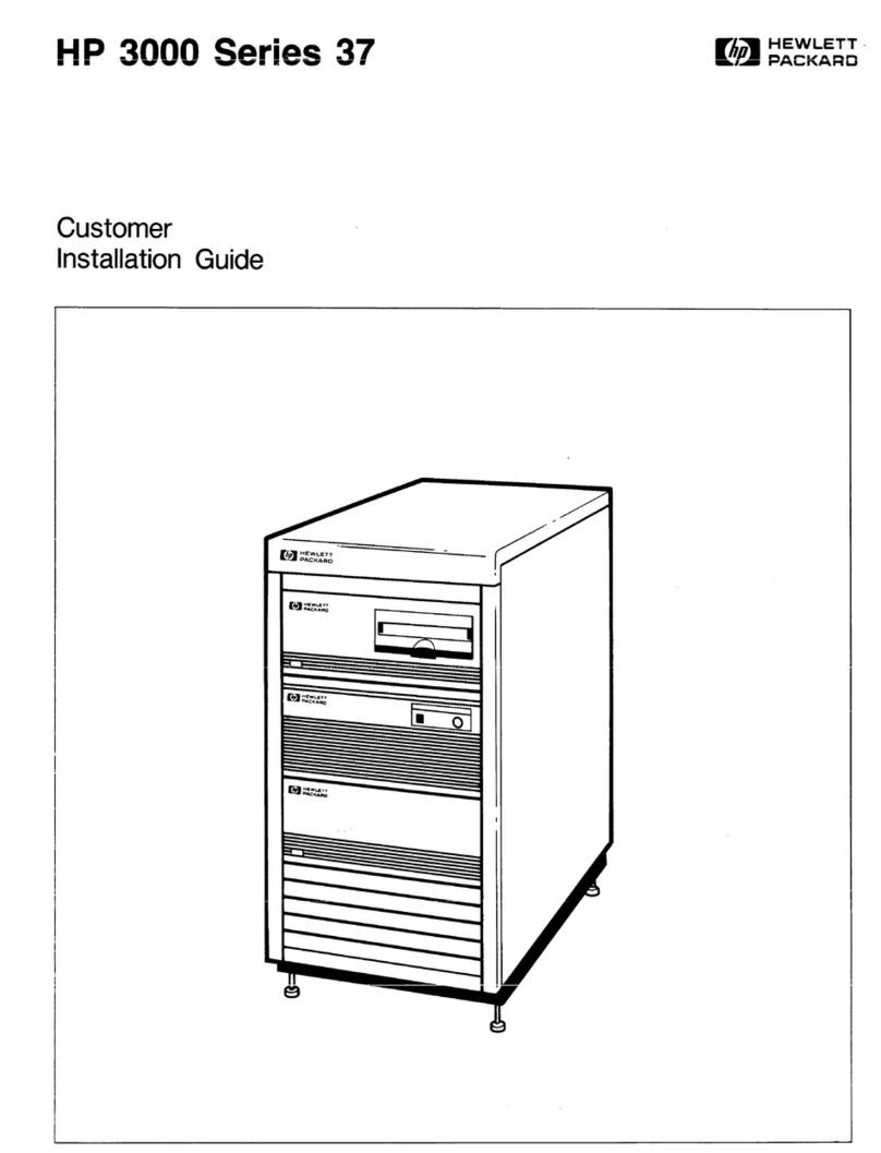 HP 3000 Series 37 User manual