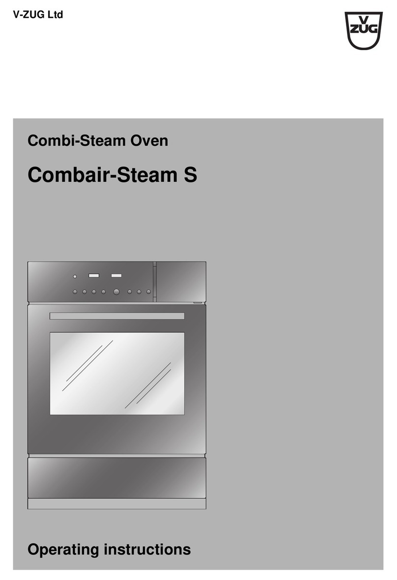 V-ZUG Combair-Steam S operating instructions