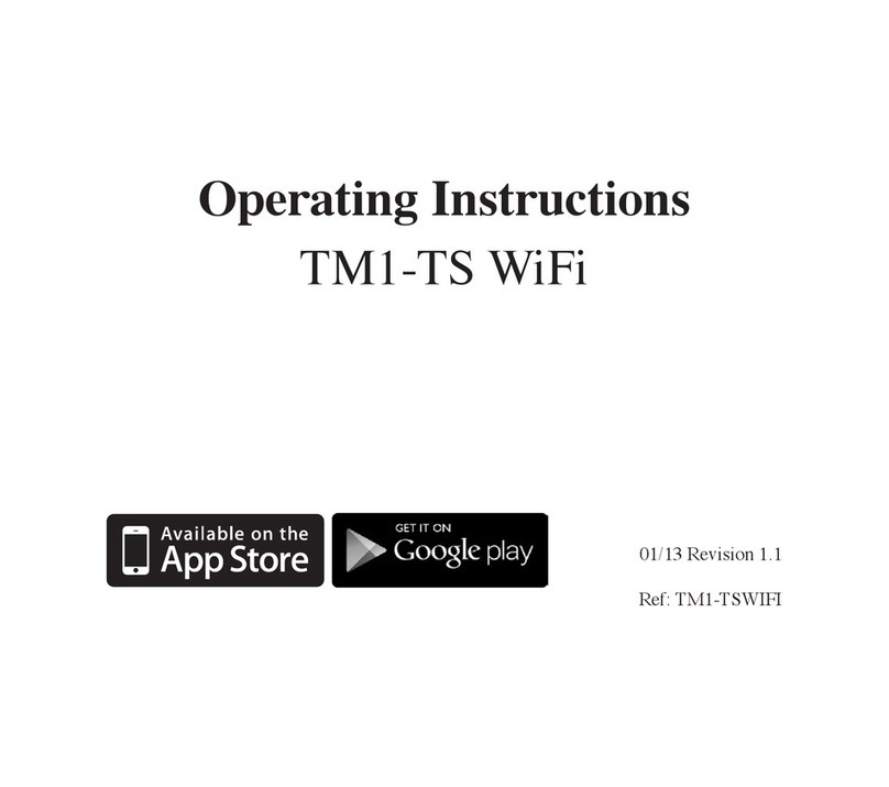 Heatmiser TM1-TS WiFi RF operating instructions