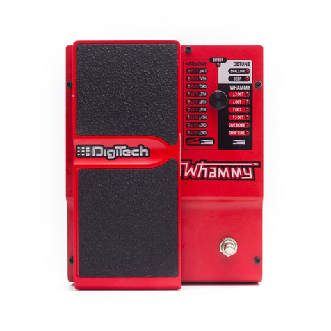 digi-tech Whammy pedal User manual digi-tech Whammy pedal User manual