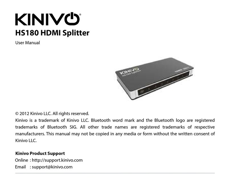 Kinivo HS180 User manual