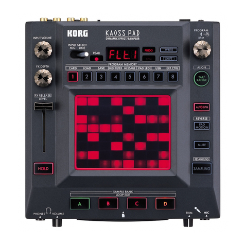 Korg KAOSS PAD User manual Korg KAOSS PAD User manual