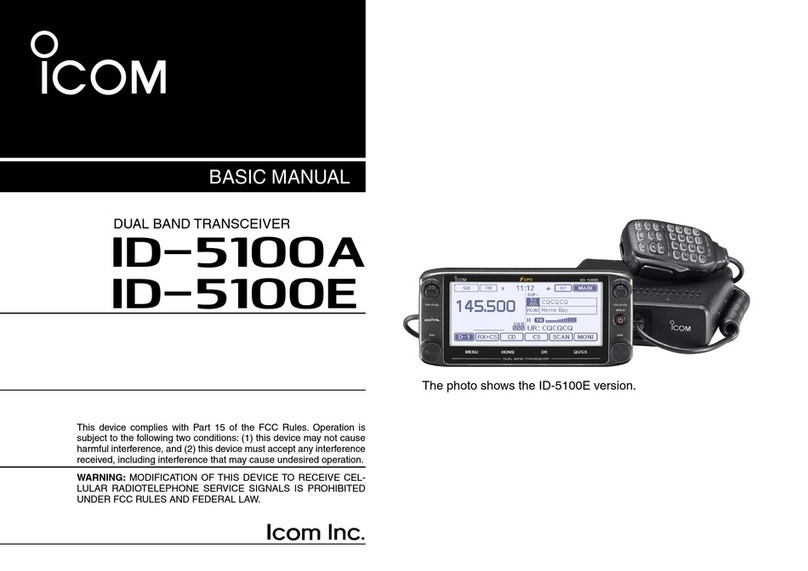 Icom ID-5100E Installation guide