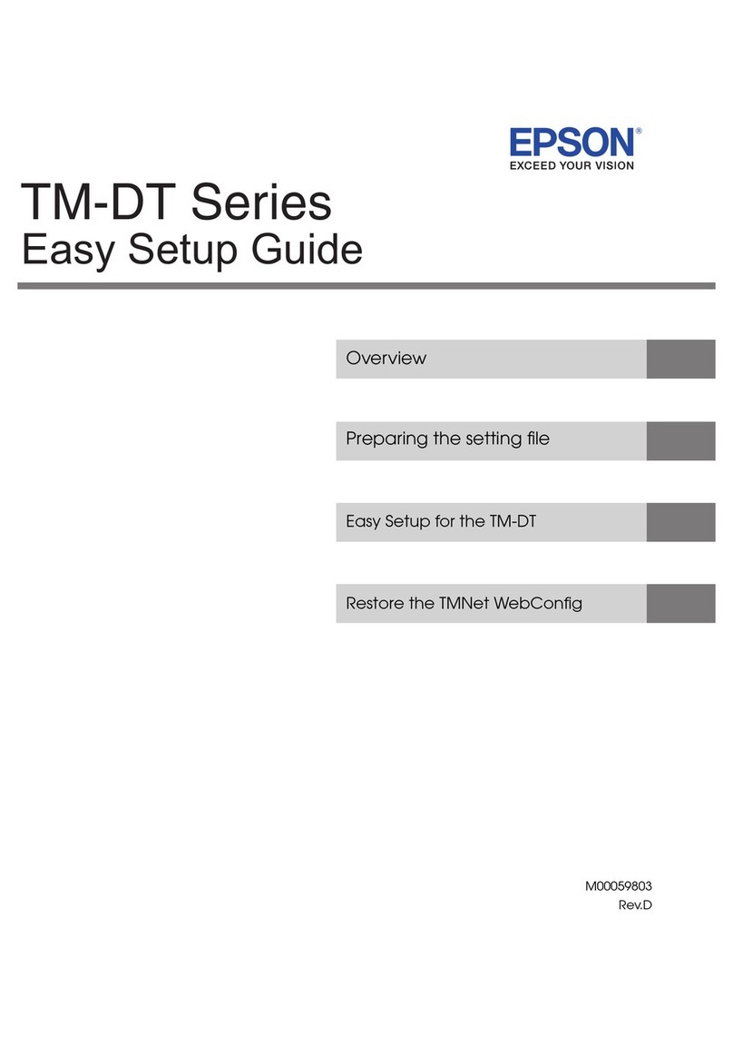 Epson TM-T88V-DT Quick start guide