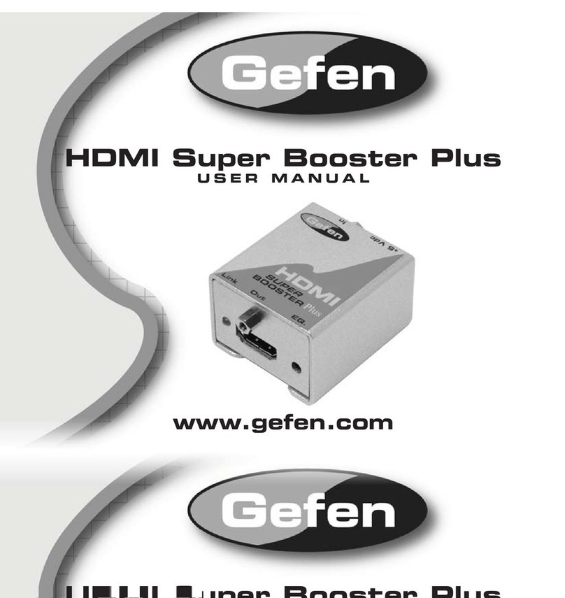 Gefen Super Booster Plus User manual