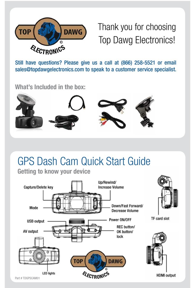 Top Dawg TDGPSCAM01 quick start guide