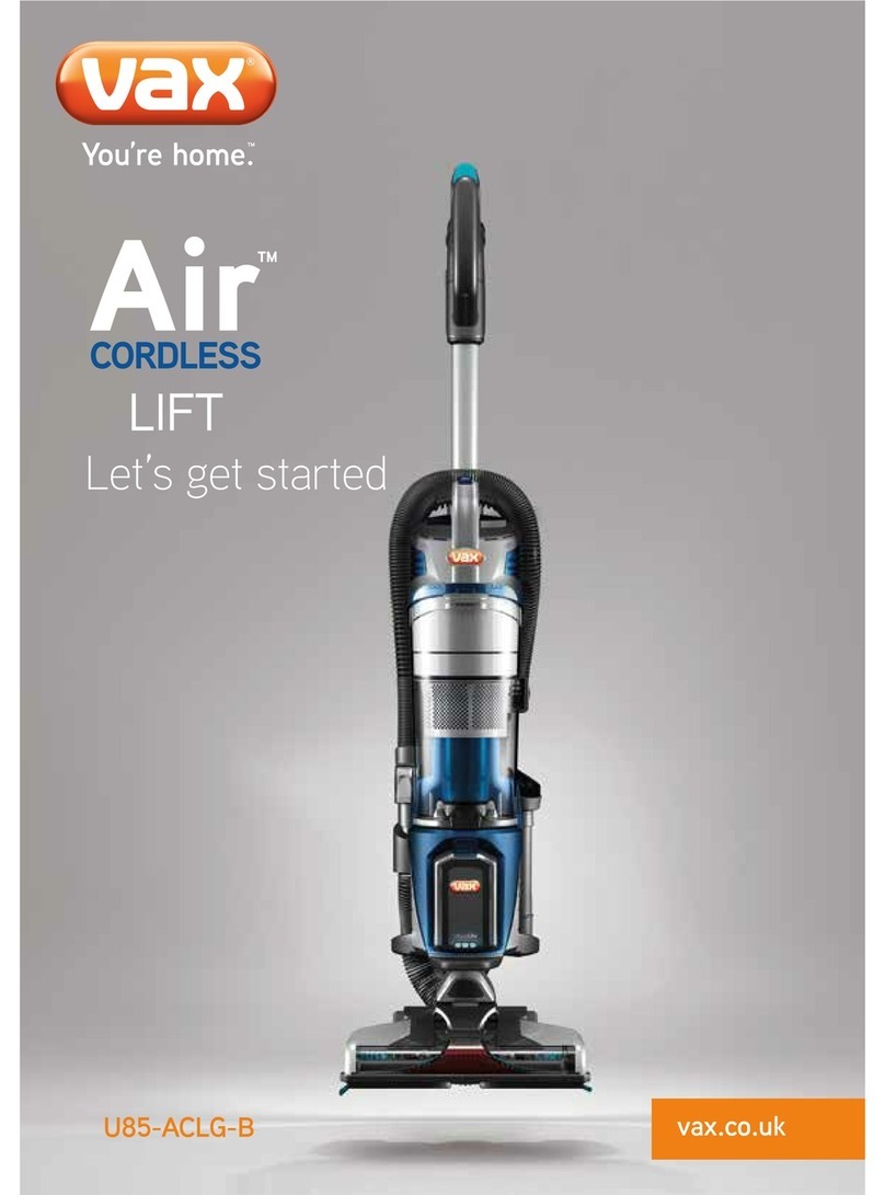 Vax U85-ACLG-B Air User manual