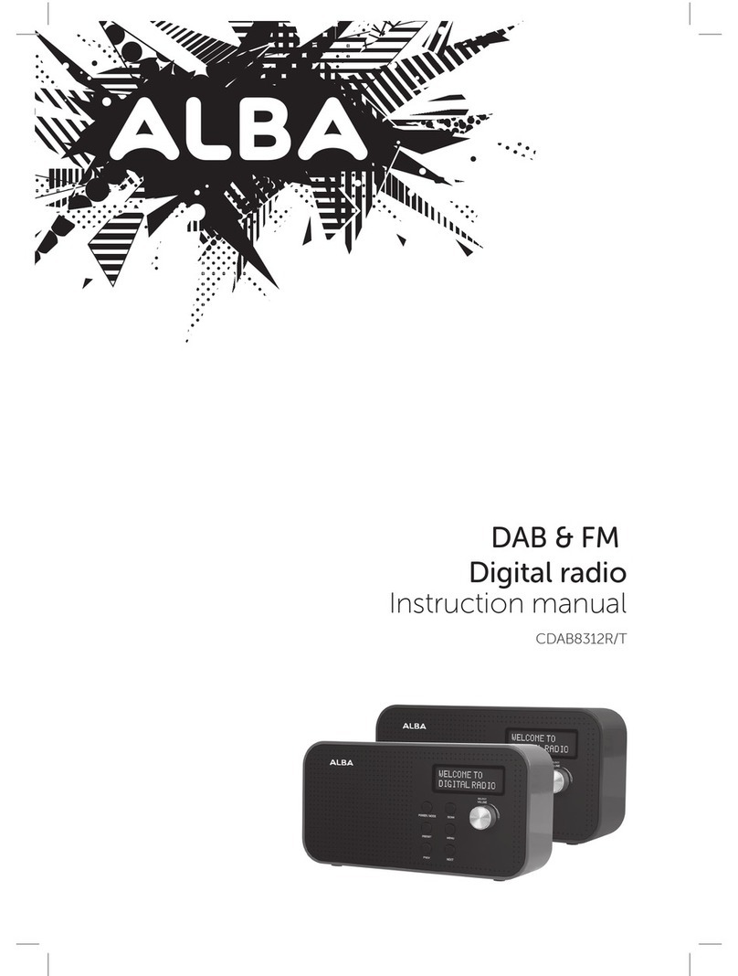 Alba CDAB8312R instruction manual