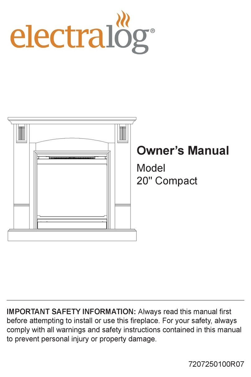 Electralog Fireplace Compact User manual Electralog Fireplace Compact User manual