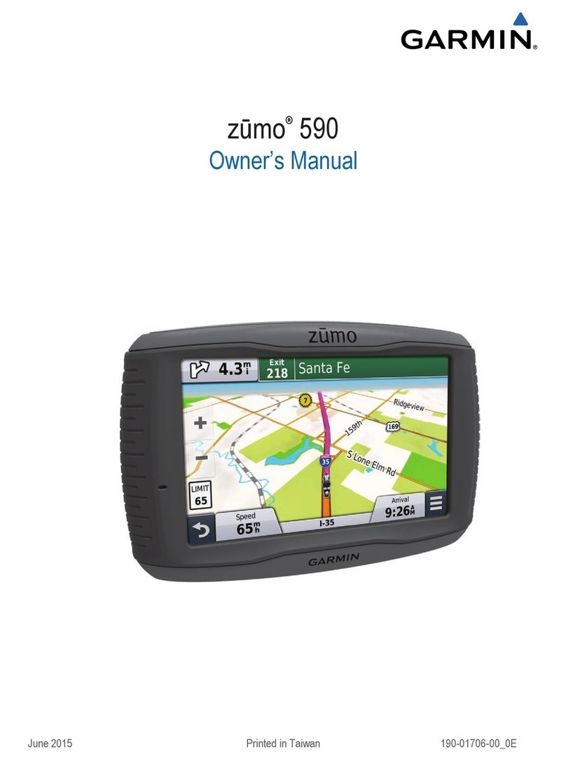 Garmin Zumo 590 owner's manual
