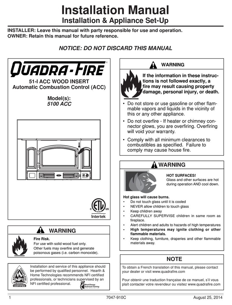 Quadra-Fire 5100 ACC installation manual Quadra-Fire 5100 ACC installation manual