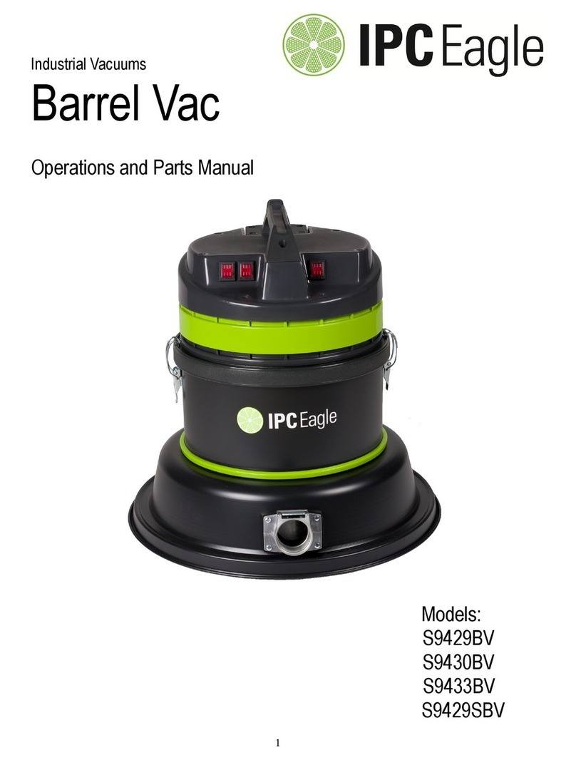 IPC Eagle Barrel Vac S9429BV Operation and parts manual