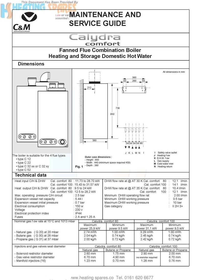 C&M Calydra confort C 12 Maintenance and service guide