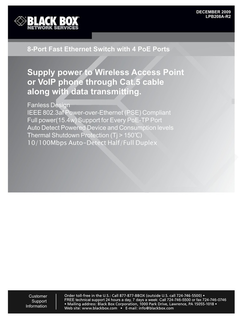 Black Box LPB208A-R2 User manual