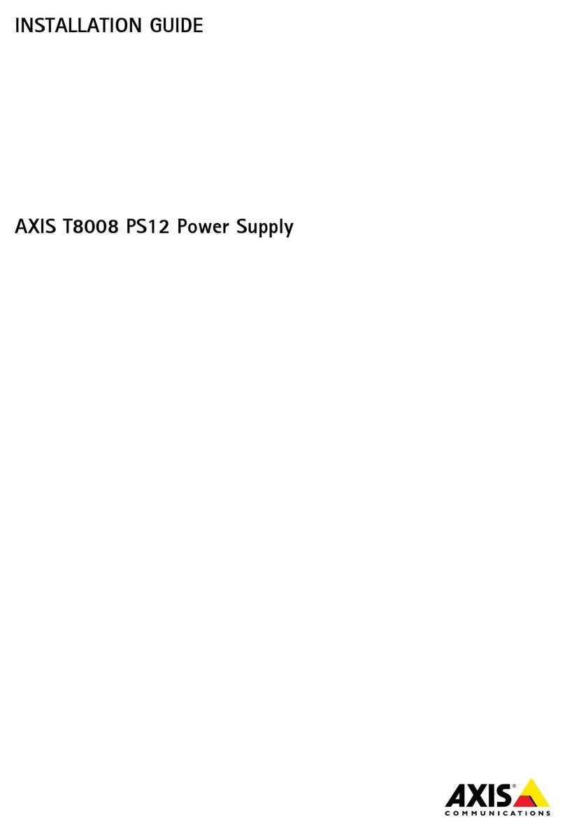 Axis T8008 PS12 User manual