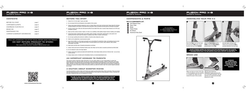 Fuzion PRO X-3 owner's manual