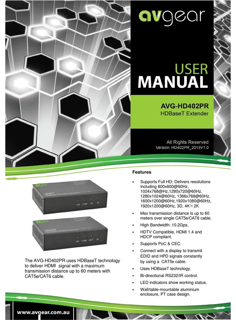 AVGear AVG-HD402PR user manual
