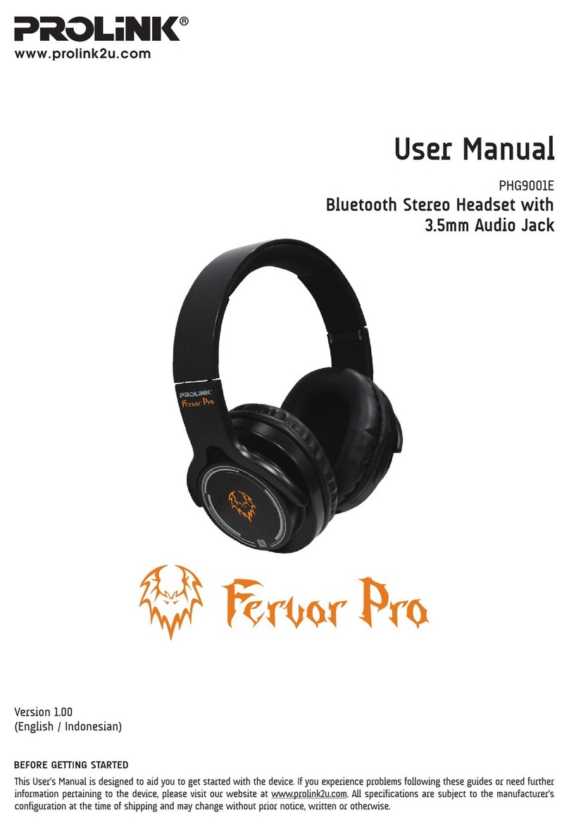 PROLiNK Fervor Pro PHG9001E user manual