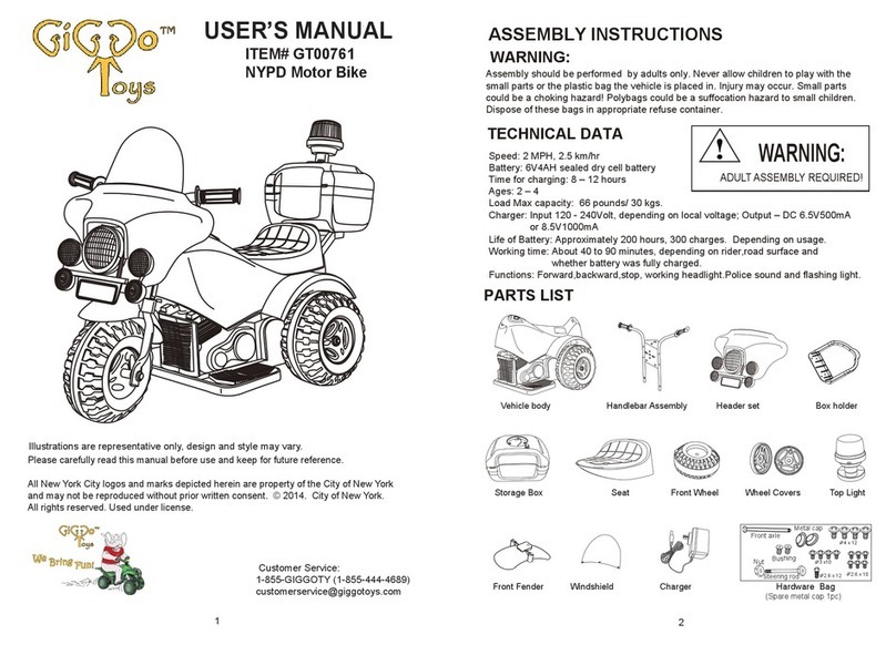 GIGGTOY GT00761 user manual
