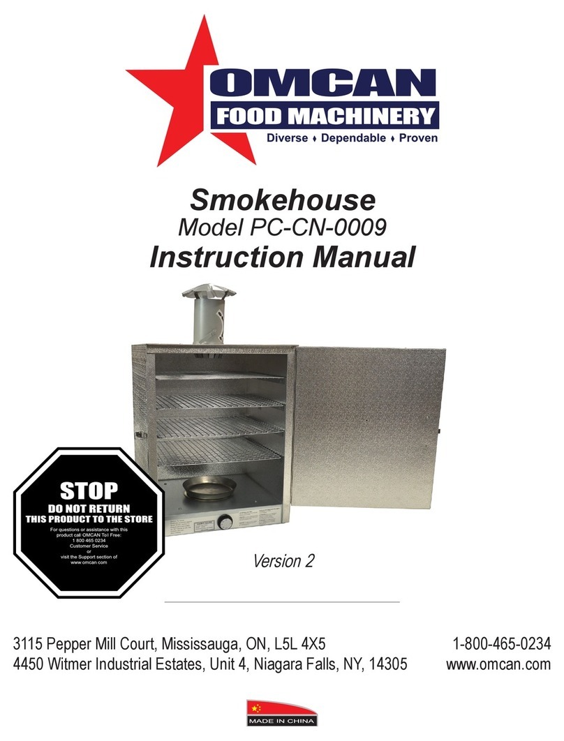Omcan PC-CN-0009 instruction manual