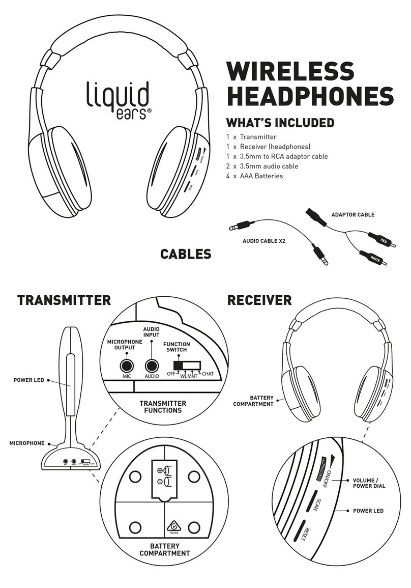 Crest Audio Liquid ears user guide