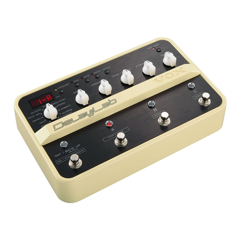 Vox DelayLab owner's manual