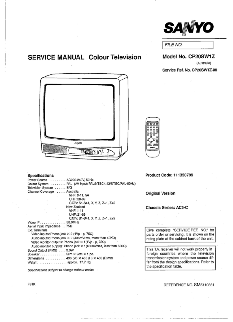 Sanyo CP20SW1Z User manual