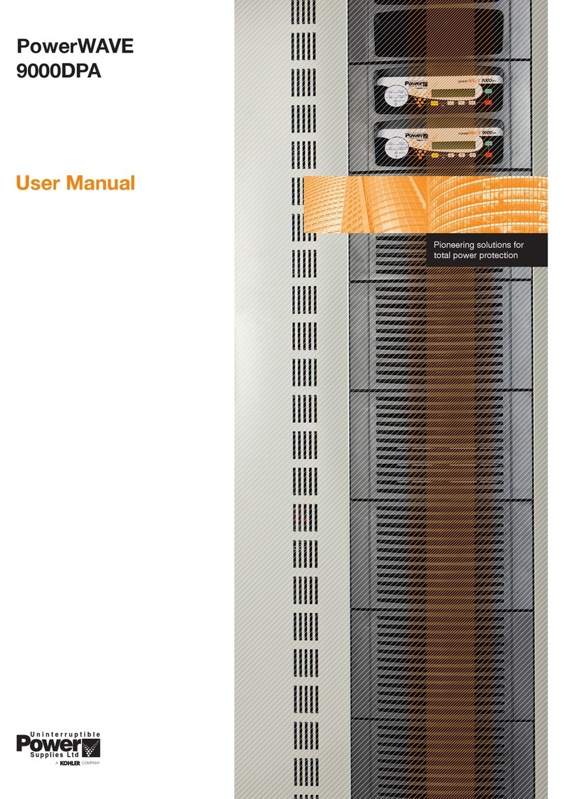 Uninterruptible Power Supplies PowerWAVE 9000 DPA User manual