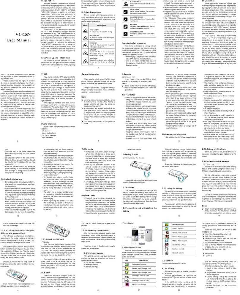 Videocon V1415N User manual