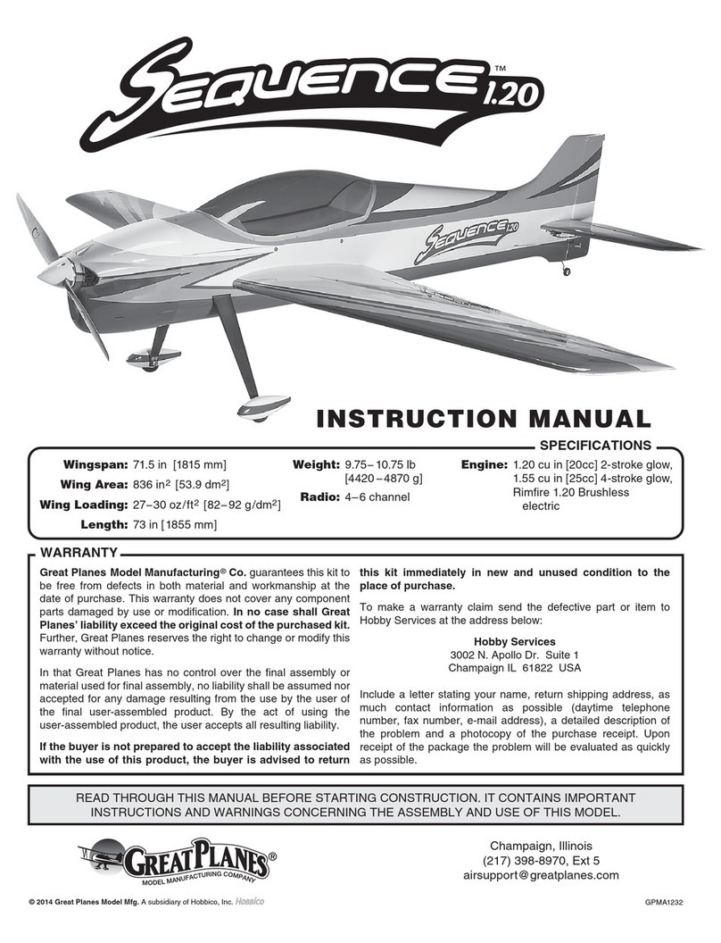 GREAT PLANES Sequence 1.20 User manual