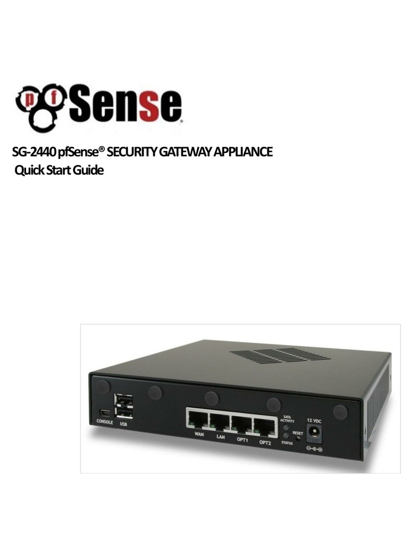 Sense SG-2440pfSense quick start guide