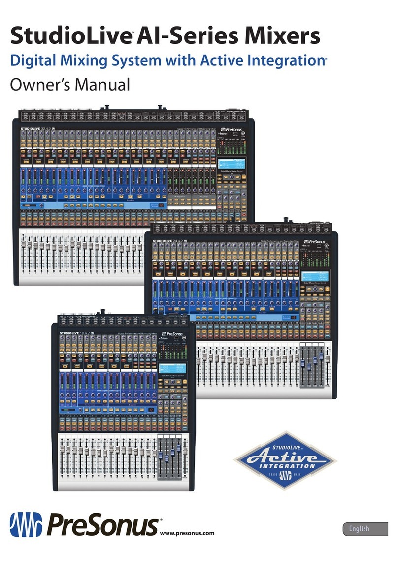 PRESONUS StudioLive AI-Series User manual