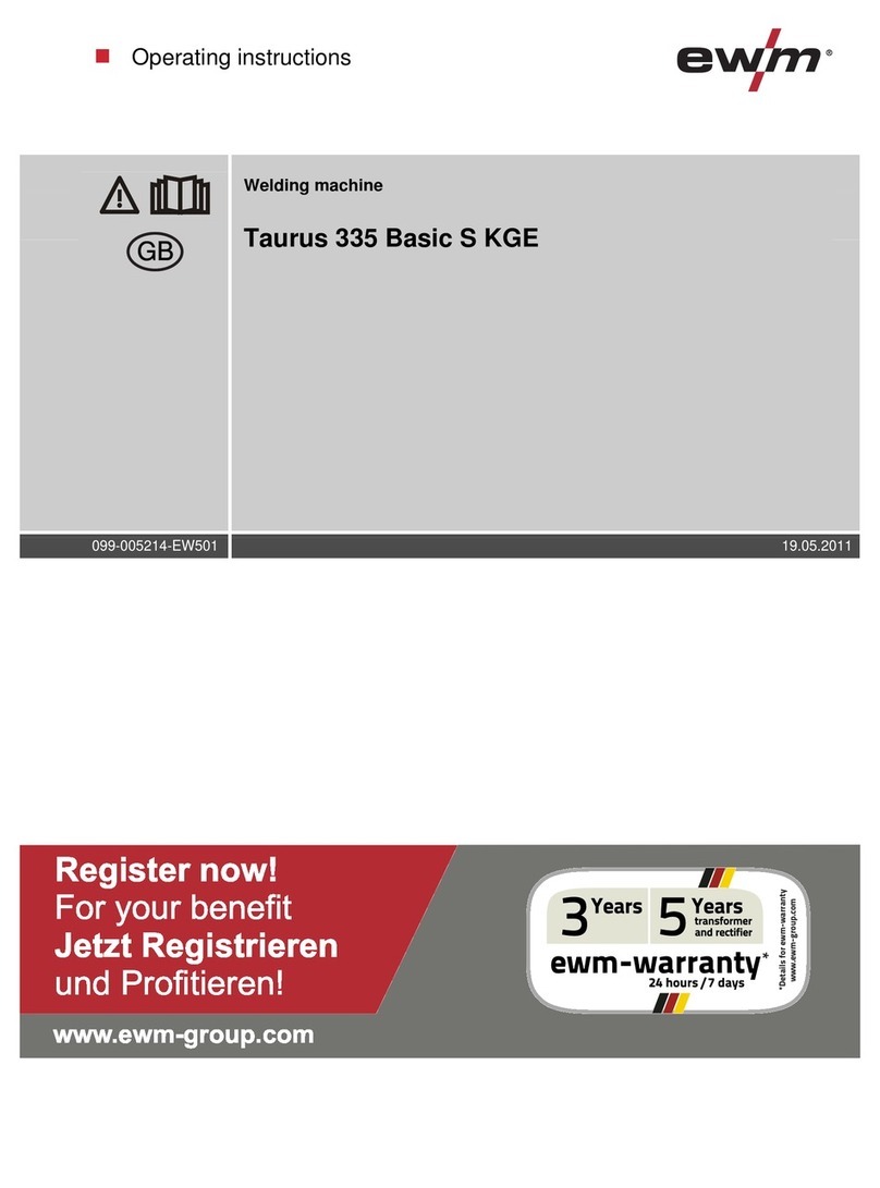 EWM Taurus 335 Basic S KGE User manual EWM Taurus 335 Basic S KGE User manual