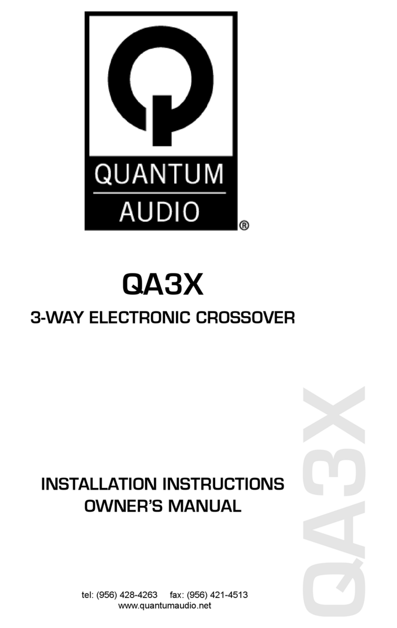 Quantum Audio QA3X Service manual